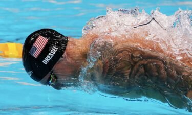 Caeleb Dressel swims the butterfly stroke