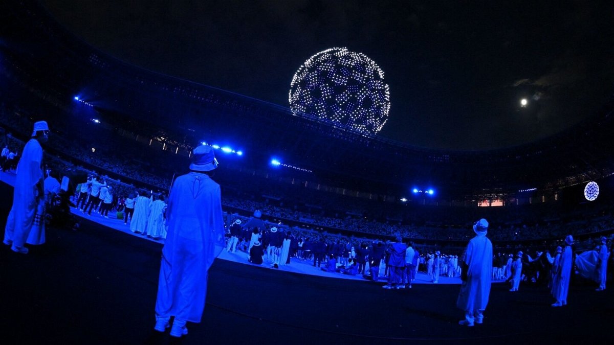 Drones during Opening Ceremony