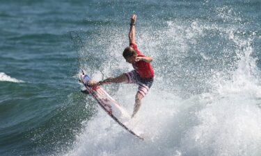 Kolohe Andino competes in Tokyo