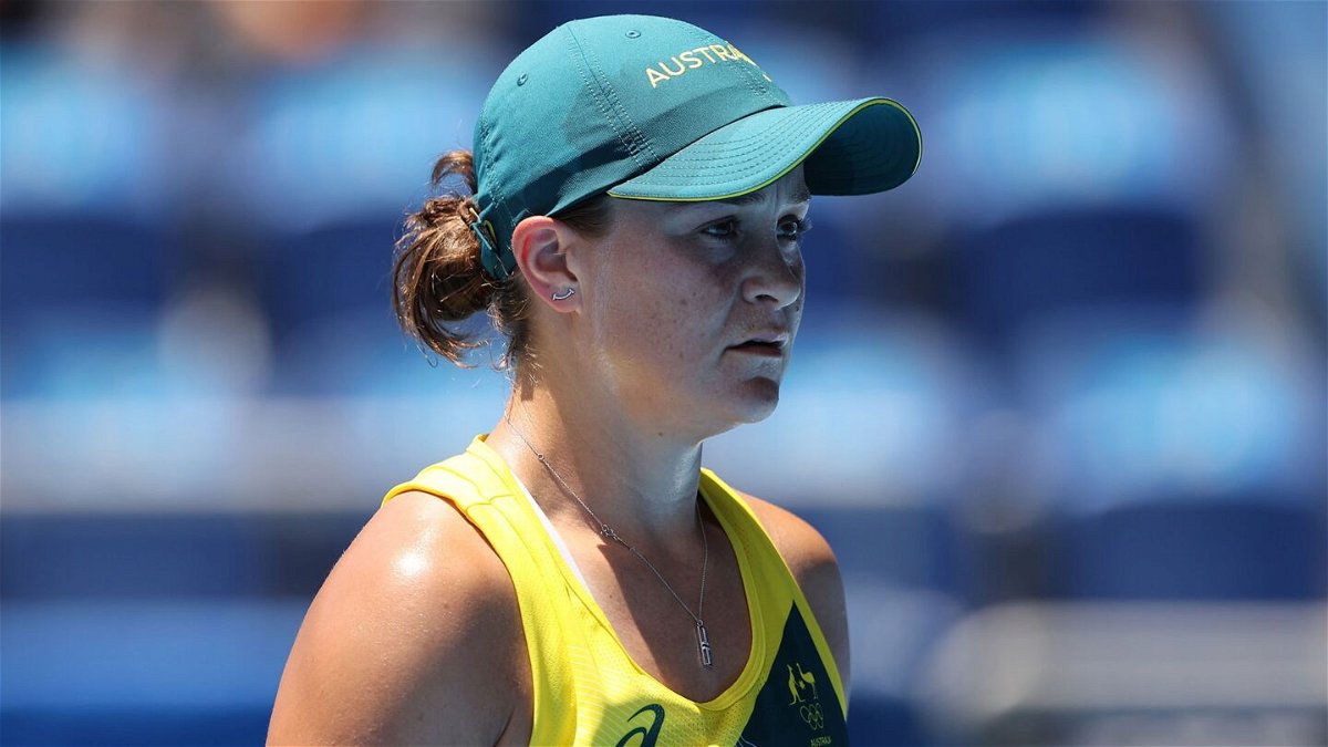 Ash Barty competes in Tokyo