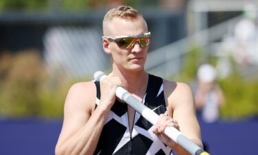 Sam Kendricks competes in the Men's Pole Vault Final during day four of the 2020 U.S. Olympic Track & Field Team Trials