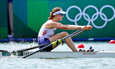 Kara Kohler competes in the Women's Single Sculls Heats