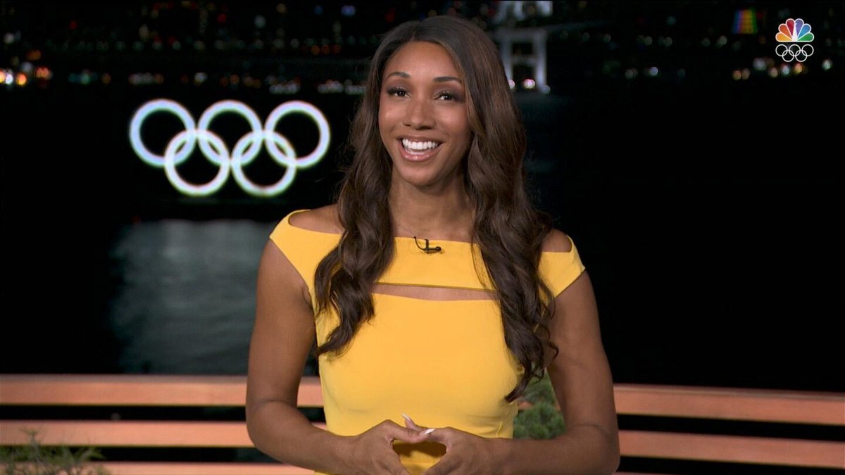 Maria Taylor makes her NBC Sports debut before the primetime broadcast of the Tokyo Olympic Opening Ceremony