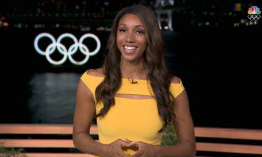 Maria Taylor makes her NBC Sports debut before the primetime broadcast of the Tokyo Olympic Opening Ceremony