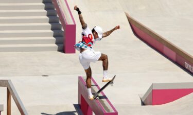 Nyjah Huston in the preliminary round