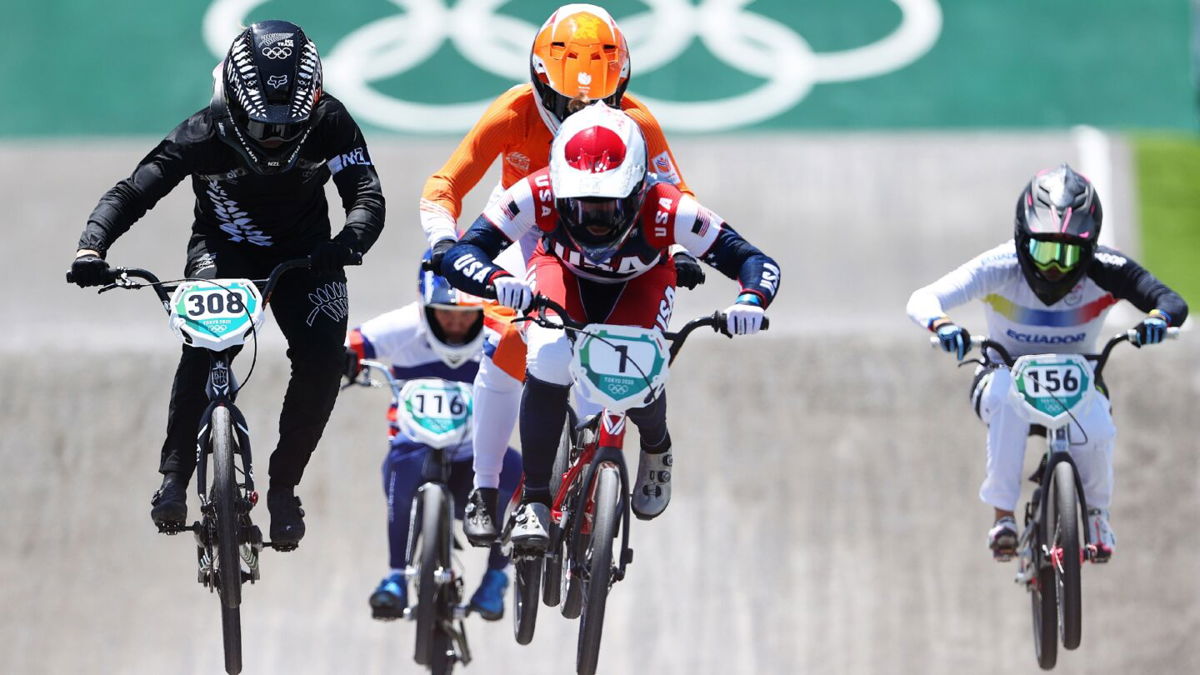 USA's Willoughby gets 2nd of three BMX QF-run wins
