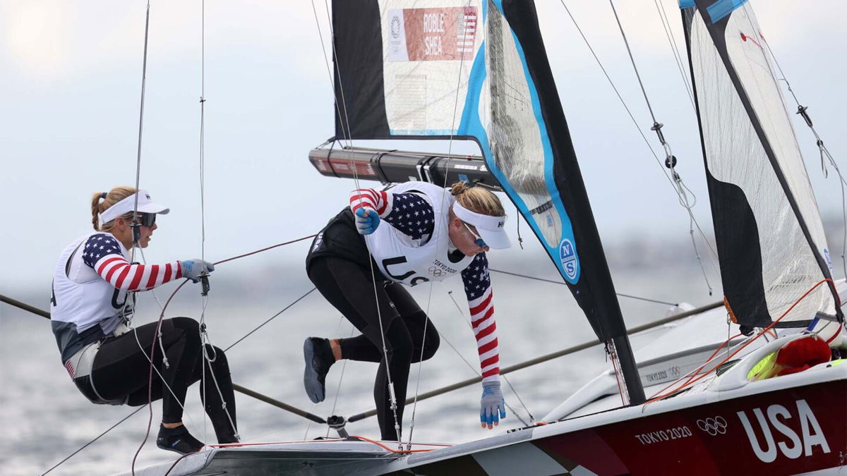 The U.S. team in the midst of the race