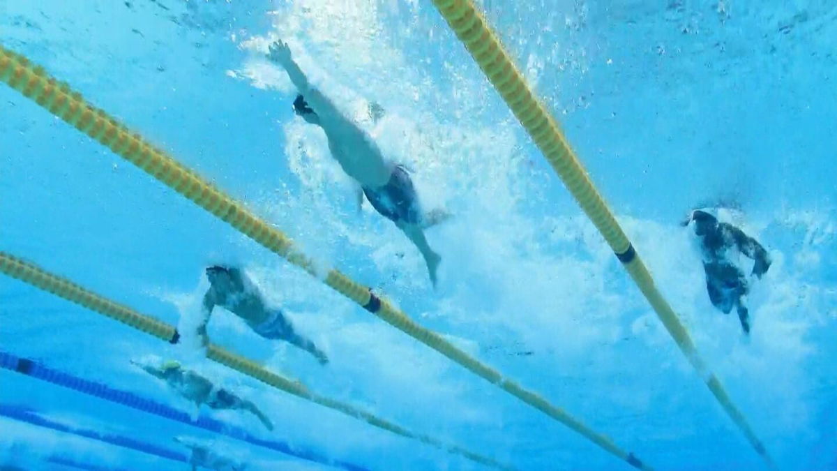 Watch Team USA's 4x100 free victory from below the surface