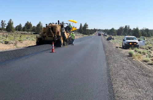 Powell Butte Highway paving project
