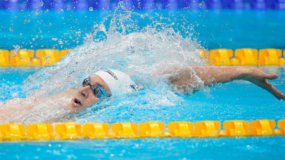 Ryan Murphy (USA) in the men's 200m backstroke heats
