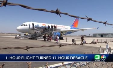 What was supposed to be an hour-long Allegiant Air flight from Las Vegas to Stockton turned into a 17-hour ordeal for dozens of passengers.