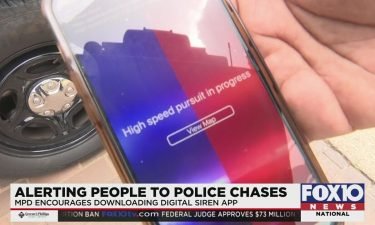 The app "Digital Siren" is meant to help innocent drivers avoid crashes during police chases.