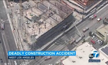A worker was killed and two others were injured in an electrical fire that erupted at a high-rise building under construction in the Sawtelle neighborhood of West Los Angeles Thursday afternoon.