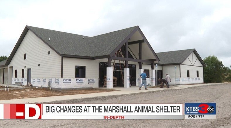 <i>KTBS</i><br/>The new adoption center is located just off East Travis Street in Marshall. The building is specifically designed to make the process of handling