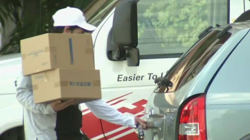 <i>WFOR</i><br/>Some people who lived in the Crestview Towers building in North Miami Beach were allowed inside on Wednesday morning to collect their belongings.