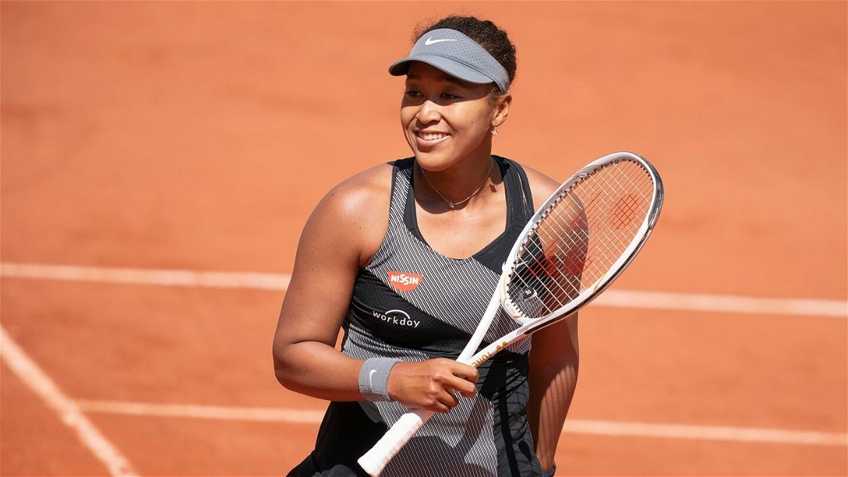 Naomi Osaka competes at the French Open