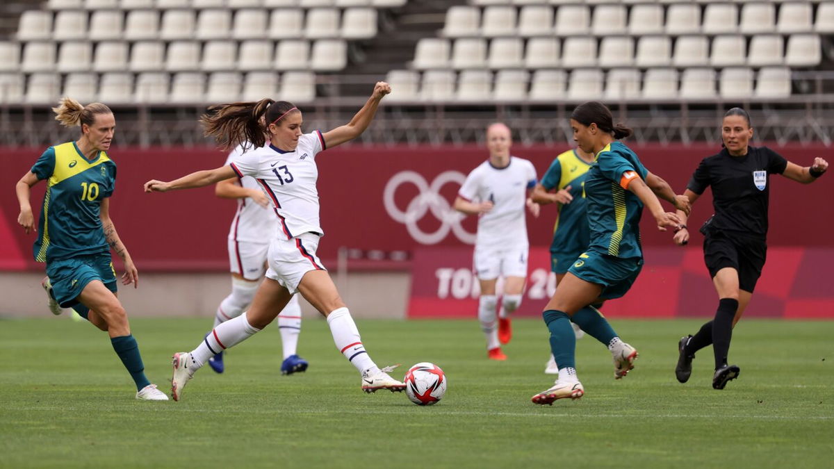 Alex Morgan wasn't at her sharpest for Team USA versus Australia