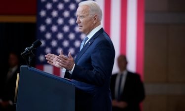 President Joe Biden delivers a speech on voting rights at the National Constitution Center