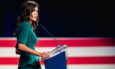 South Dakota Gov. Kristi Noem questioned the grit and instinct of fellow GOP governors who enacted Covid-19 measures like mask mandates and business closures to stop the spread of the virus in their states last year