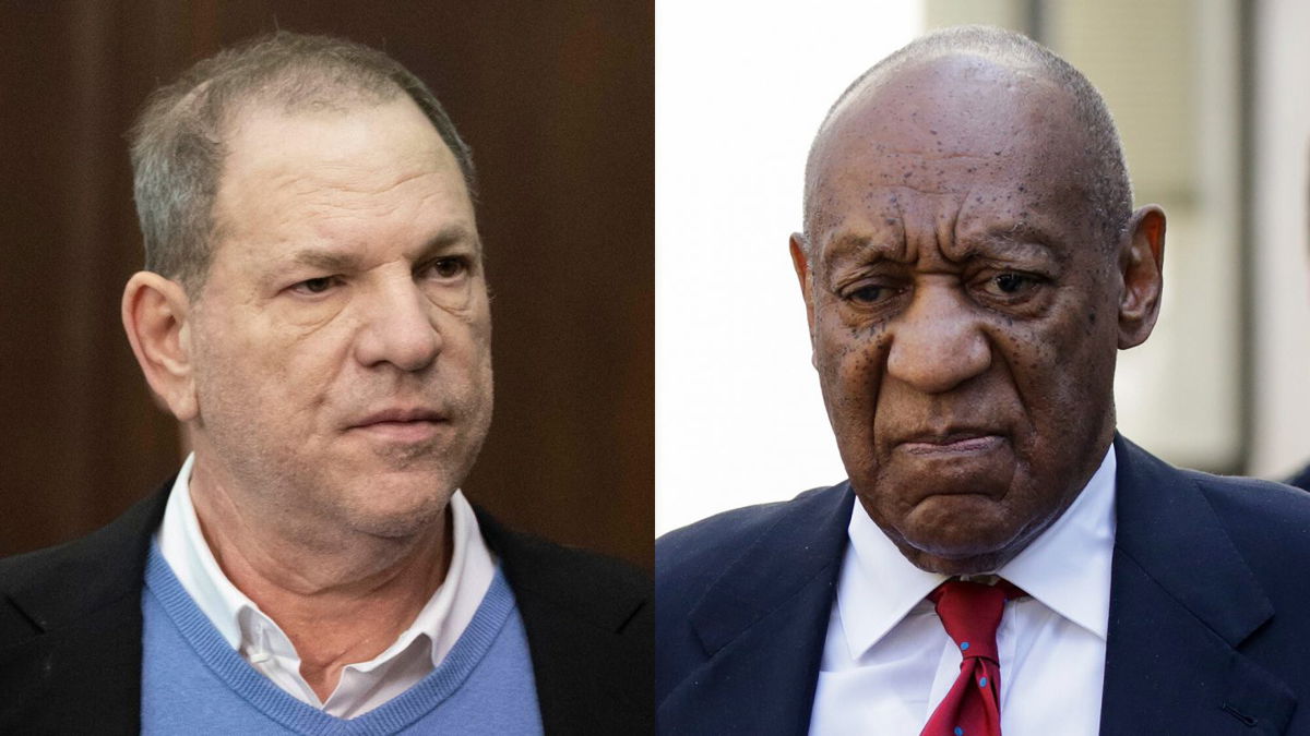 <i>Steven Hirsch-Pool/Dominick Reuter/AFP/Getty Images</i><br/>Harvey Weinstein and Bill Cosby both faced numerous charges of sex crimes.