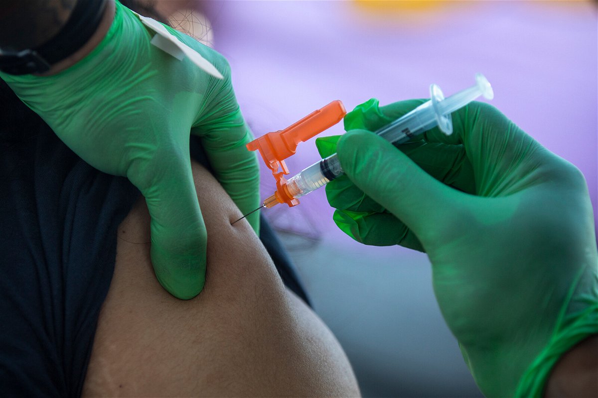 <i>Francine Orr/Los Angeles Times/Getty Images</i><br/>The city of Long Beach's Department of Health & Human Services holds a Covid-19 vaccination clinic on July 6. The most populous county in the US is seeing 