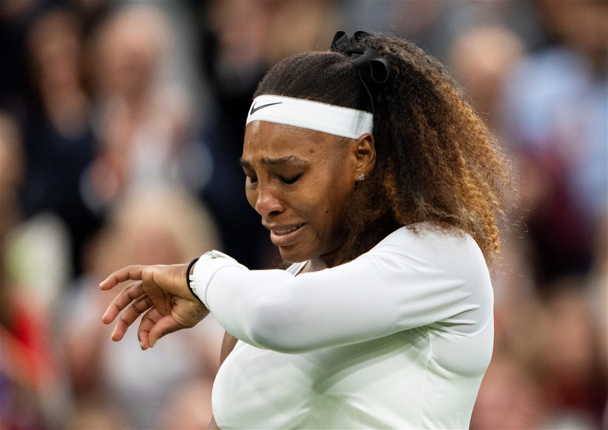 <i>Pool/Getty Images Europe/Getty Images</i><br/>Seven-time Wimbledon champion Serena Williams was forced to retire from her first-round match at the All England Club against Aliaksandra Sasnovich on June 29 due to an injury suffered in the first set.