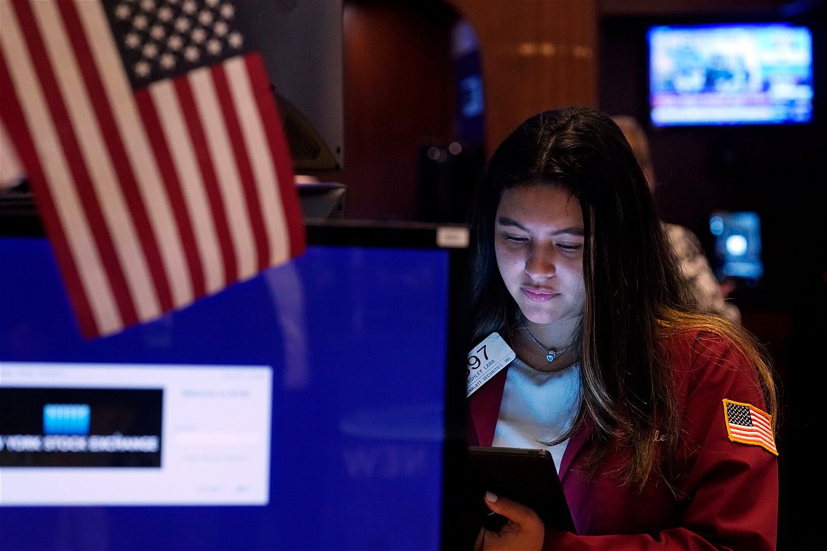 <i>Richard Drew/AP</i><br/>Trader Ashley Lara works on the floor of the New York Stock Exchange on July 20. When the market is plunging