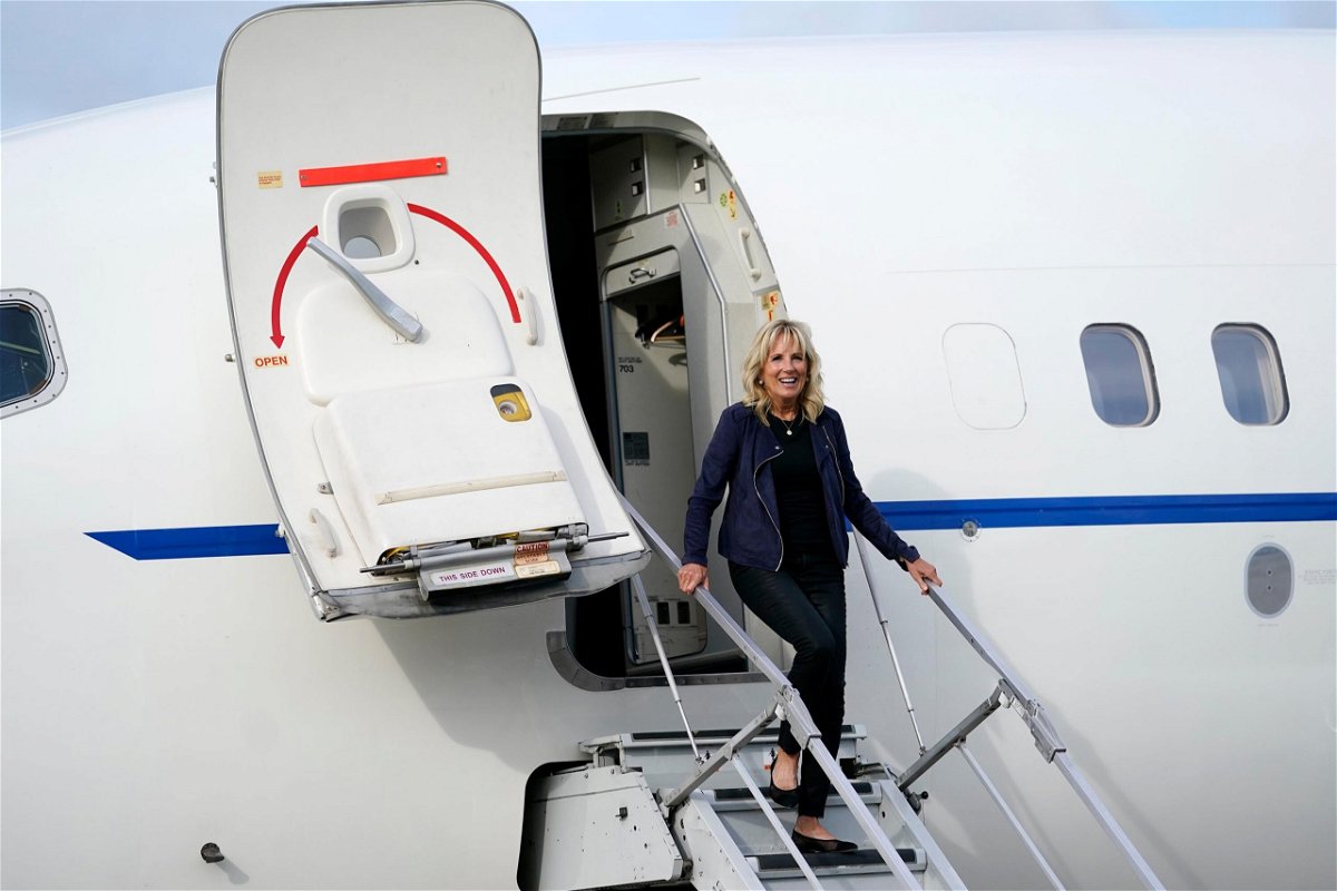 <i>Carolyn Kaster/AP</i><br/>First lady Jill Biden will travel to Tokyo later in July for the 2021 Olympic Summer Games