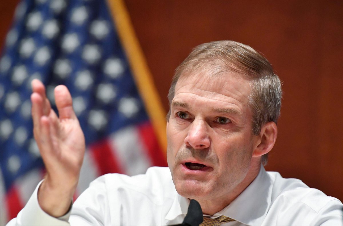 <i>MANDEL NGAN/AFP/POOL/Getty Images</i><br/>Republican Rep. Jim Jordan of Ohio suggested July 21 that House Speaker Nancy Pelosi had been responsible for the security presence at the US Capitol on January 6