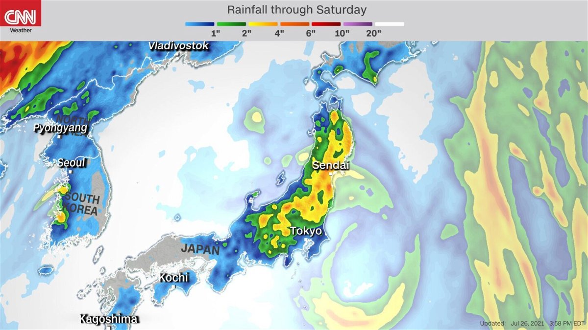 <i>CNN Weather</i><br/>Tropical Storm Nepartak was sitting off the eastern coast of Japan on July 26 and is expected to make landfall on Honshu