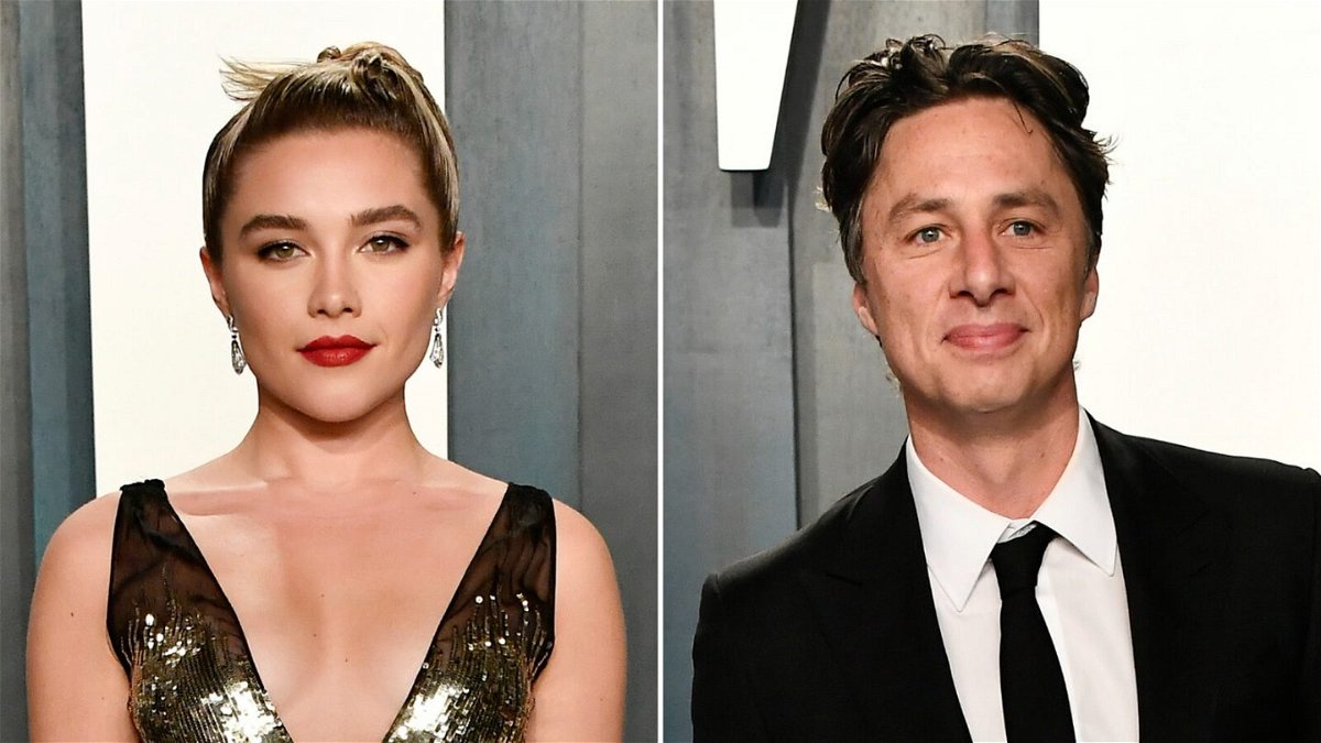 <i>Getty Images</i><br/>Florence Pugh has opened about about criticism she and her boyfriend Zach Braff have faced.