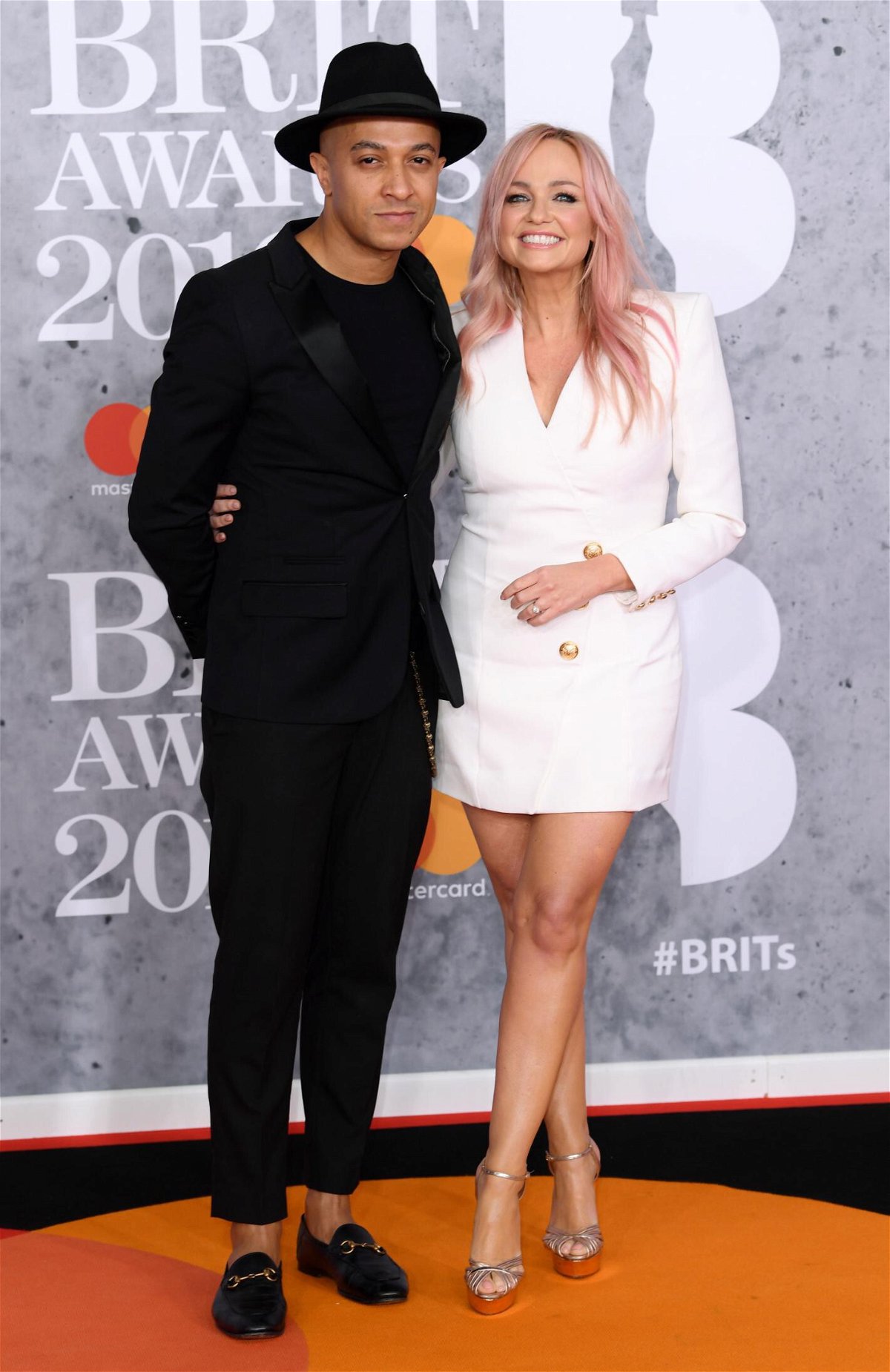 <i>David Fisher/Shutterstock</i><br/>Jade Jones and Bunton are shown at the Brit Awards in 2019. Former Spice Girl Emma Bunton has married her long-time partner