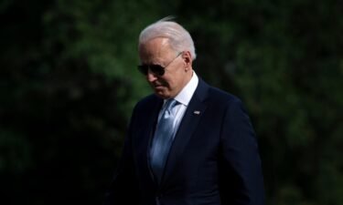 US President Joe Biden walks from Marine One on the South Lawn of the White House on July 13. Biden and the Democrat-led Senate are working quickly to appoint judges to the federal bench as they counter Republican efforts to reshape the bench over the previous four years.
