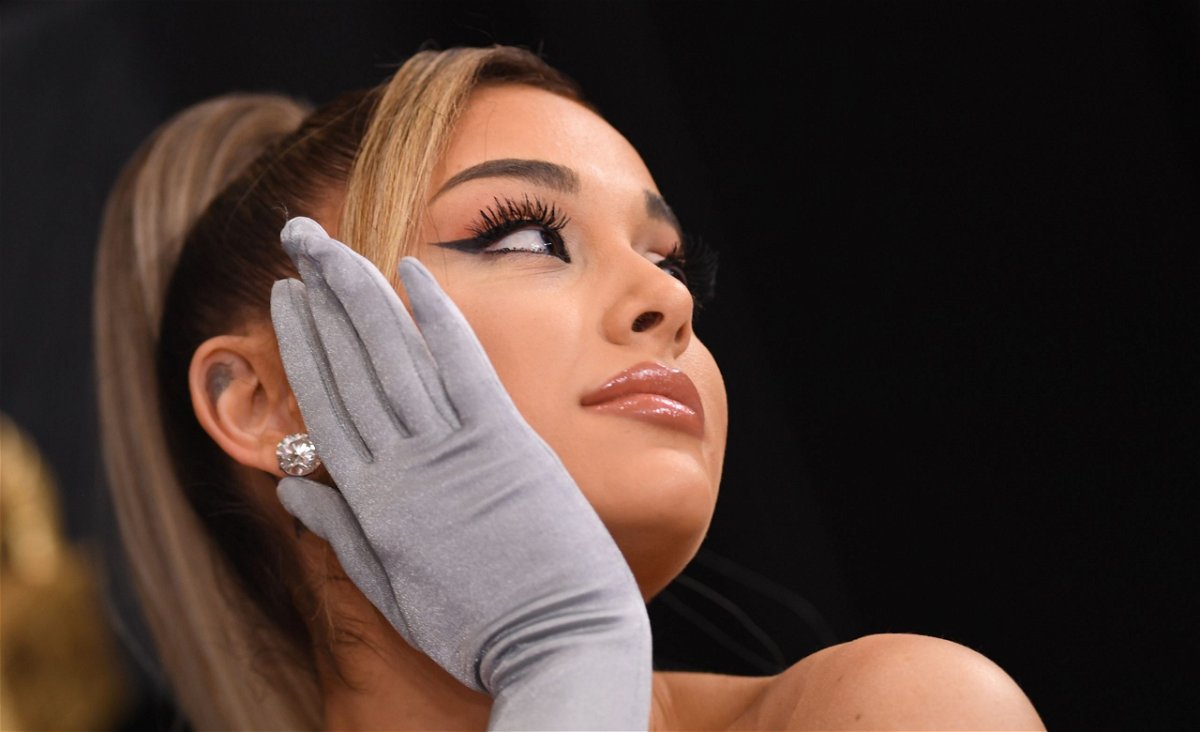 <i>VALERIE MACON/AFP/AFP via Getty Images</i><br/>Ariana Grande is shown at the 62nd annual Grammy Awards on January 26