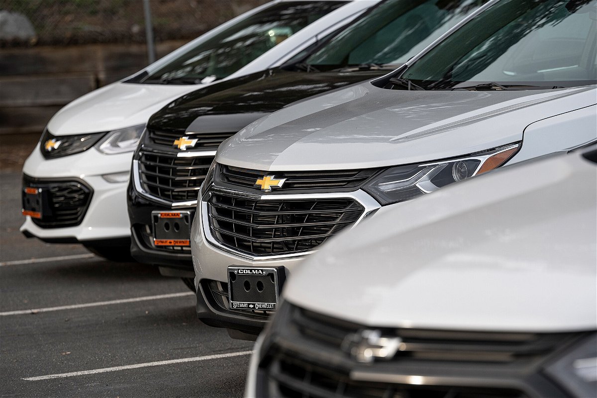 <i>David Paul Morris/Bloomberg/Getty Images</i><br/>General Motors Co. Chevrolet vehicles for sale at a car dealership in Colma