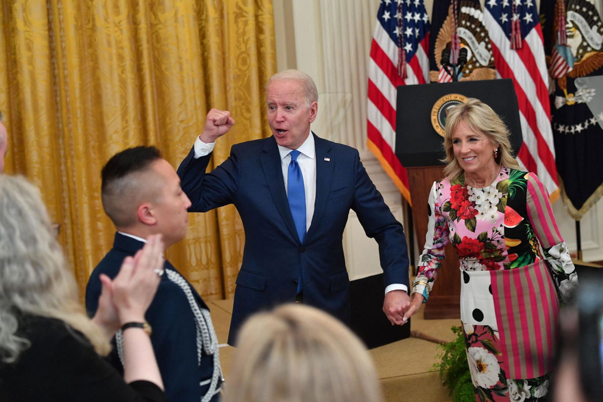 <i>NICHOLAS KAMM/AFP/Getty Images</i><br/>President Joe Biden and first lady Jill Biden are hosting their biggest party yet at the White House as the administration looks to use July Fourth to celebrate the progress the nation has made in its fight against the coronavirus pandemic.