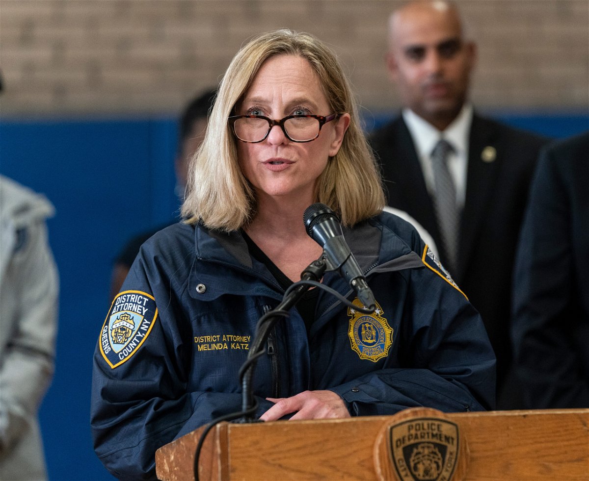 <i>Lev Radin/Pacific Press/LightRocket/Getty Images</i><br/>Queens County District Attorney Melinda Katz announced the charges Wednesday.
