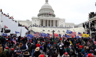 Protesters gather outside the U.S. Capitol Building on January 6