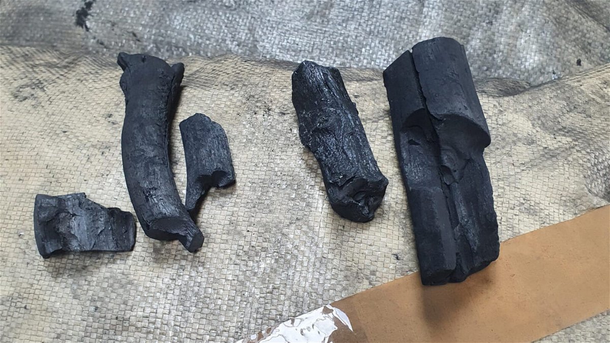 <i>Garda National Drugs & Organised Crime Bureau</i><br/>The cocaine was made to look like charcoal.