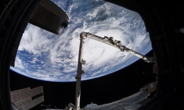 As tropical storm Elsa from the ISS on July 4