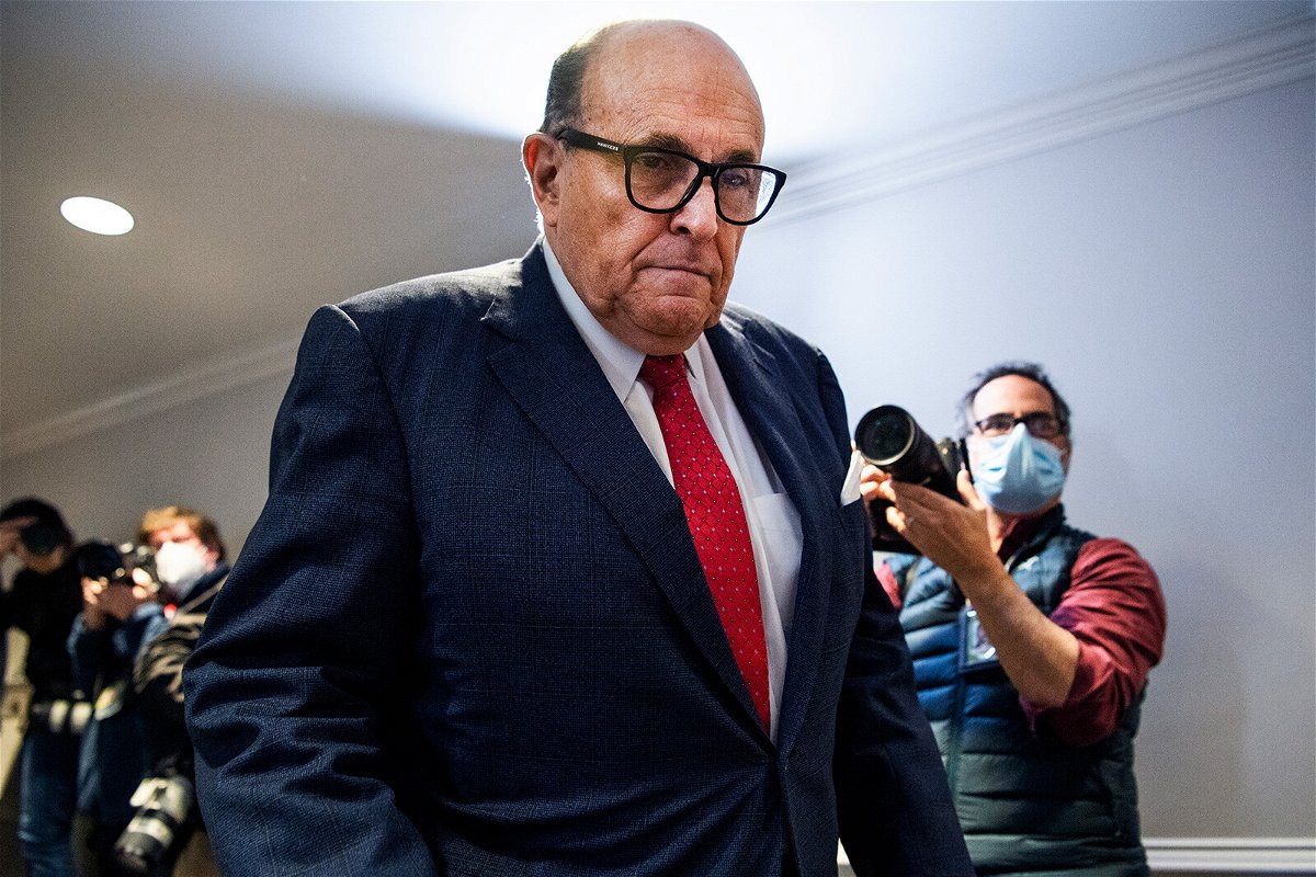<i>Tom Williams/CQ Roll Call/Getty Images</i><br/>Rudy Giuliani's law license has been suspended in Washington