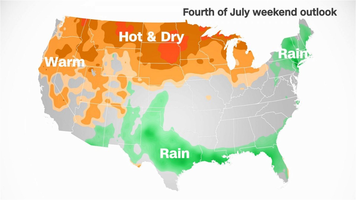 <i>CNN Weather</i><br/>Rain could dampen your July 4th plans this weekend.