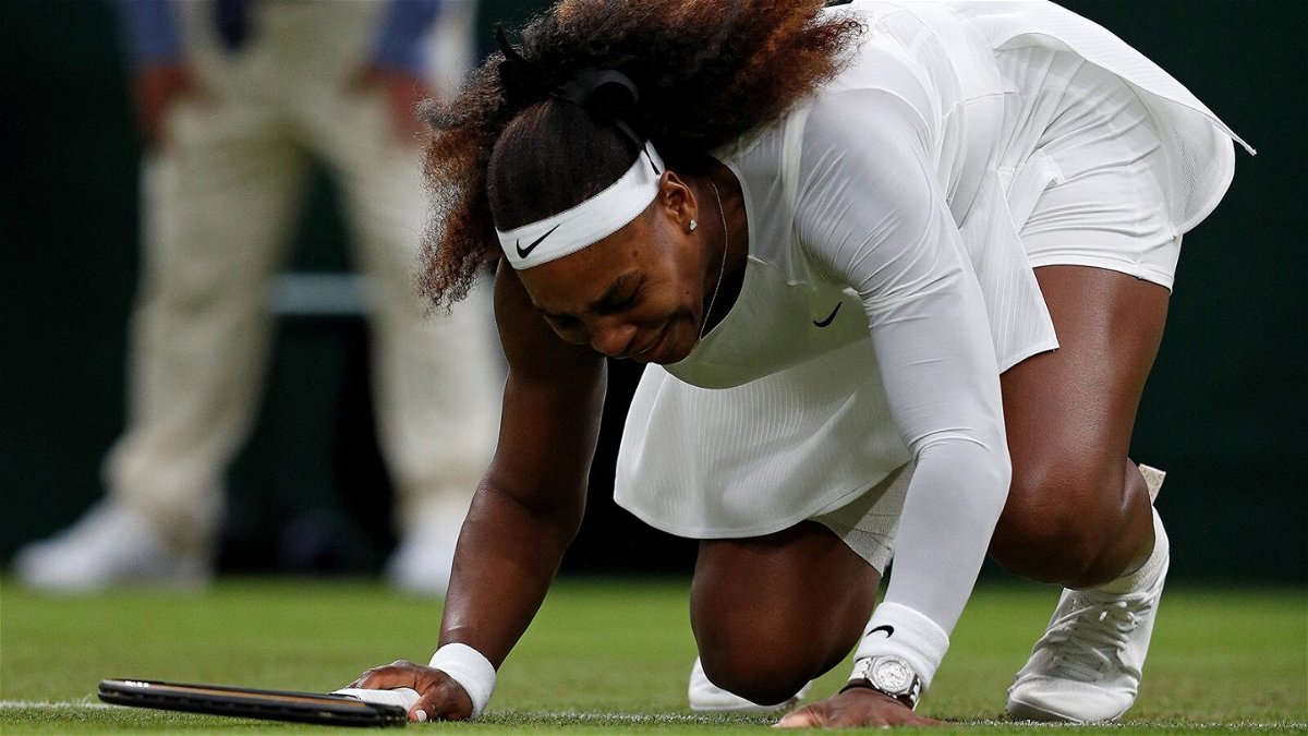 <i>Adrian Dennis/AFP/Getty Images</i><br/>Serena Williams suffered her first opening-round defeat at Wimbledon after retiring through injury.