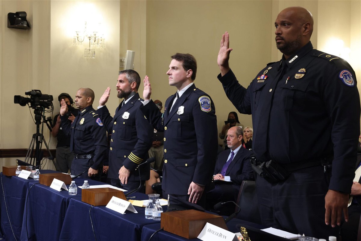 <i>Jim Lo Scalzo/Pool/Getty Images</i><br/>Sgt. Aquilino Gonell of the US Capitol Police