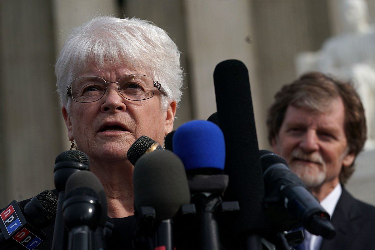 <i>Alex Wong/Getty Images</i><br/>The U.S. Supreme Court rejects an appeal from florist Barronelle Stutzman who wouldn't make arrangement for same-sex wedding. Stutzman here speaks on December 5