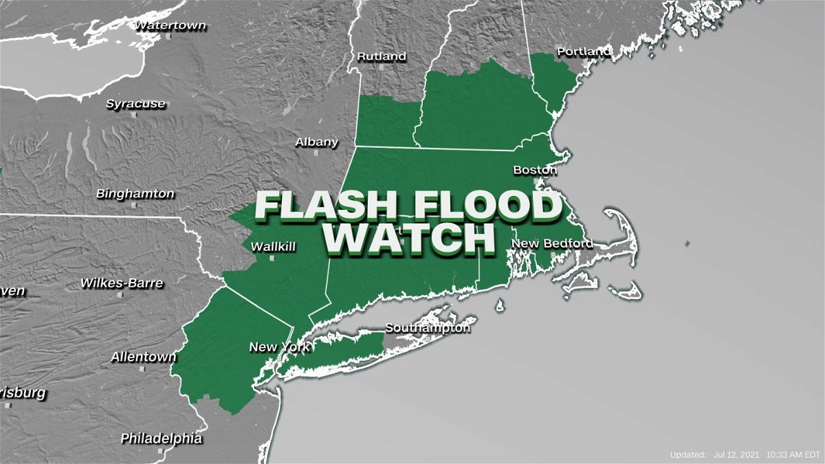 <i>CNN</i><br/>Flood watches span the Northeast through midweek.