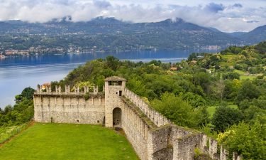 The Rocca di Angera is part of th the Borromeo properties on Lake Maggiore.