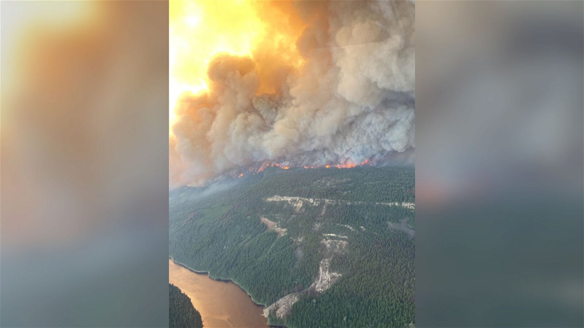 <i>British Columbia Wildfire Service/Twitter</i><br/>The Sparks Lake Wildfire is one of several fires burning across British Columbia
