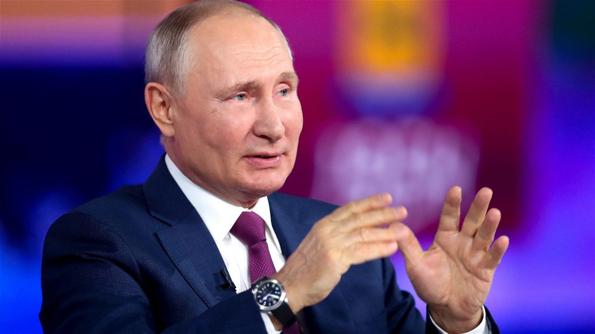 <i>Sergei Savostyanov/Sputnik/Kremlin Pool Photo via AP</i><br/>Russian President Vladimir Putin gestures during his annual telethon in Moscow on June 30.