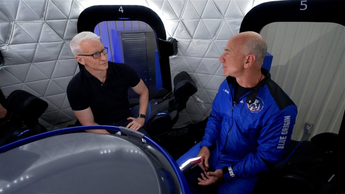 <i>CNN</i><br/>Amazon founder Jeff Bezos caught up with CNN's Anderson Cooper after returning to Earth on July 20